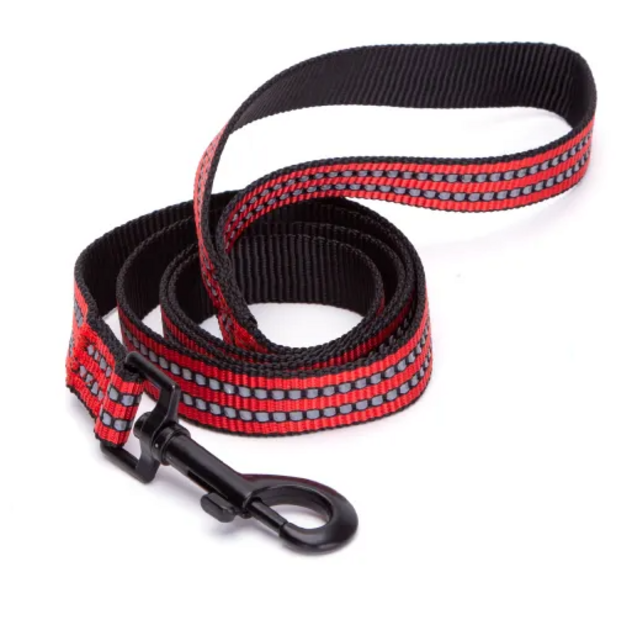 nylonové vodítko 2 x 120 cm červené-